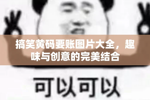 搞笑黄码要账图片大全，趣味与创意的完美结合