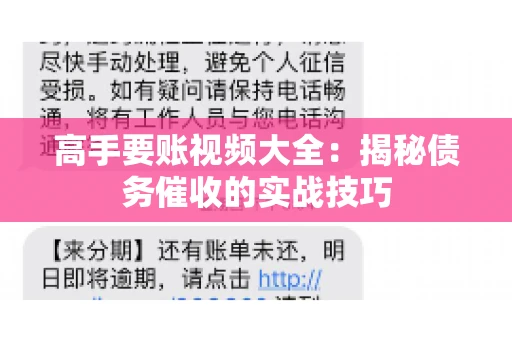 高手要账视频大全：揭秘债务催收的实战技巧