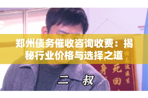 郑州债务催收咨询收费：揭秘行业价格与选择之道