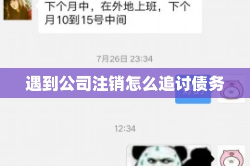 遇到公司注销怎么追讨债务