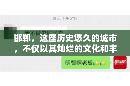 邯郸，这座历史悠久的城市，不仅以其灿烂的文化和丰富的历史遗迹闻名，还因为其独特的商业氛围而备受关注。其中，邯郸要账公司作为商业生态的一部分，承载着许多企业的期待与信任。今天，我们就来聊聊邯郸要账公司那些事儿。