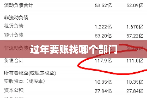 过年要账找哪个部门
